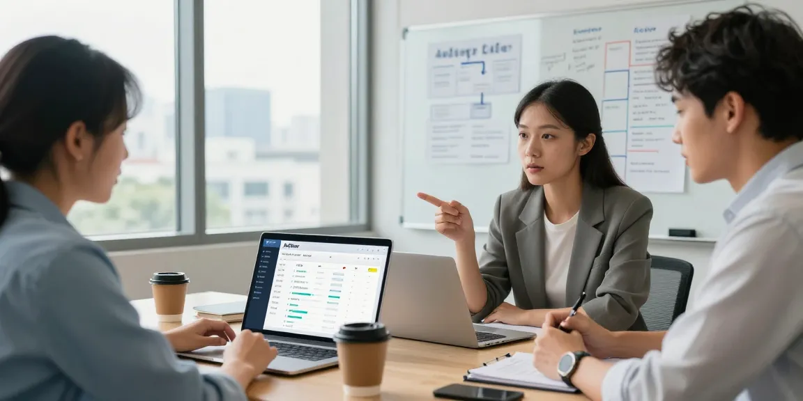 AdsPower 提供的多账号管理解决方案，团队在讨论如何优化工作流程。