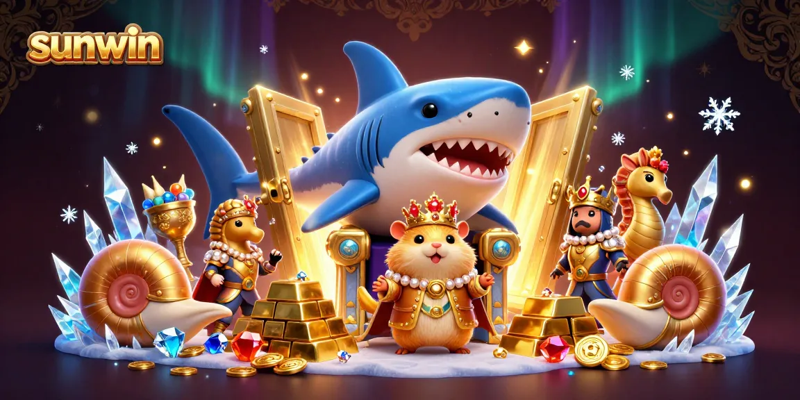 Experience thrilling gameplay at sunwin with the whimsical golden hamster king and treasures galore!