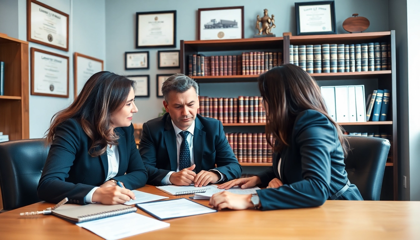 Engaging consultation with a truck accident attorney Clearwater, emphasizing legal support and professionalism.
