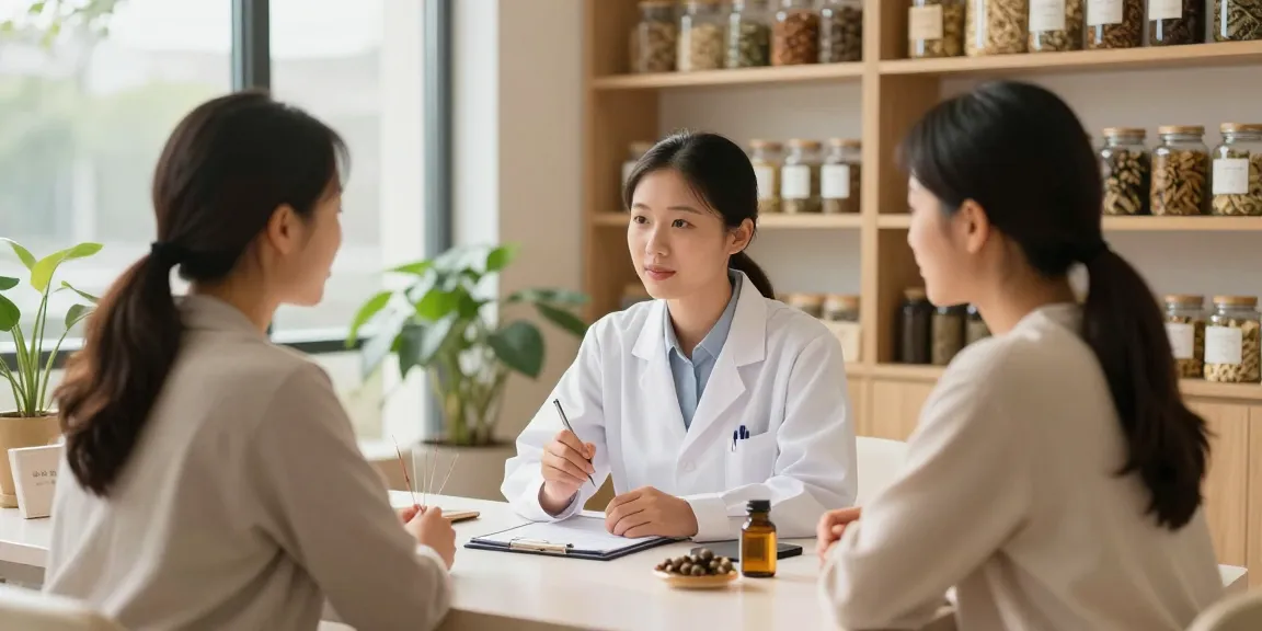 Consultation at 수원한의원 showing personalized health care and herbal remedies