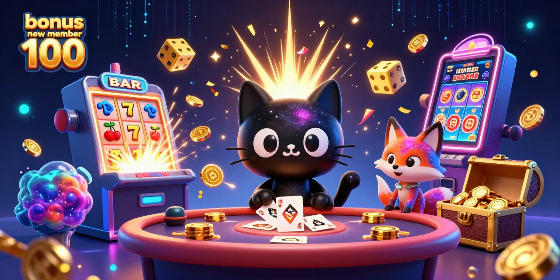 Experience exciting gameplay with bonus new member 100 at our vibrant cosmic casino scene.