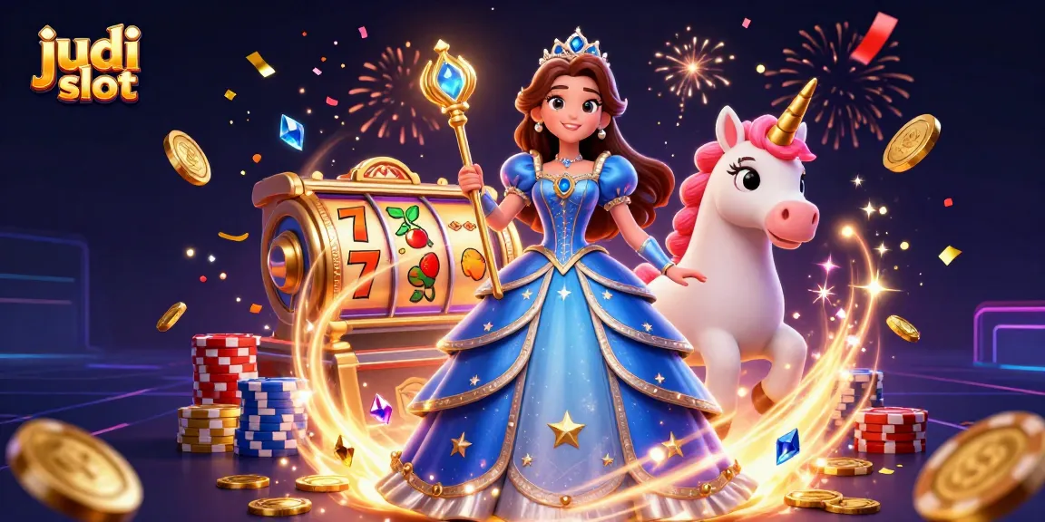 Experience dynamic judi slot action with cascading coins and vibrant gameplay elements.