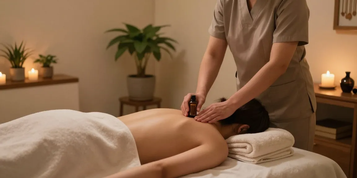 Relaxing 대구마사지 session in a serene spa environment with soothing ambiance.