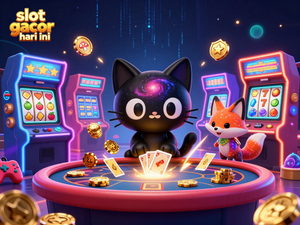 Experience thrilling wins at slot gacor hari ini with captivating characters and casino elements.