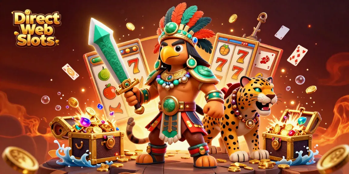 Experience Direct Web Slots with immersive gameplay and vibrant graphics in this exciting 3D scene.