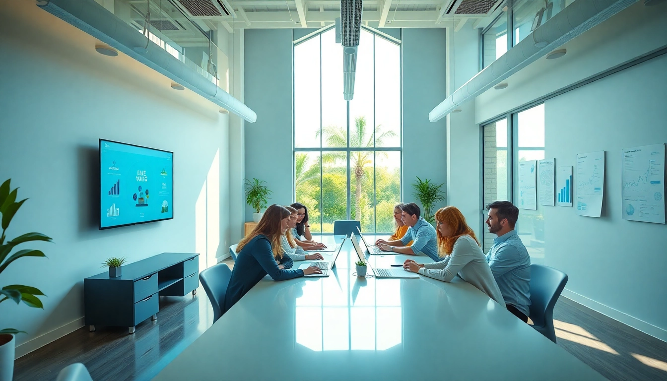 SEO Agency Clearwater team collaborating in a modern office environment.