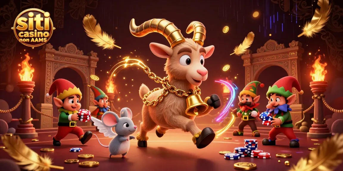 I casinò non AAMS sono rappresentati da un Krampus e altri personaggi divertenti che giocano e si sfidano nel gioco.
