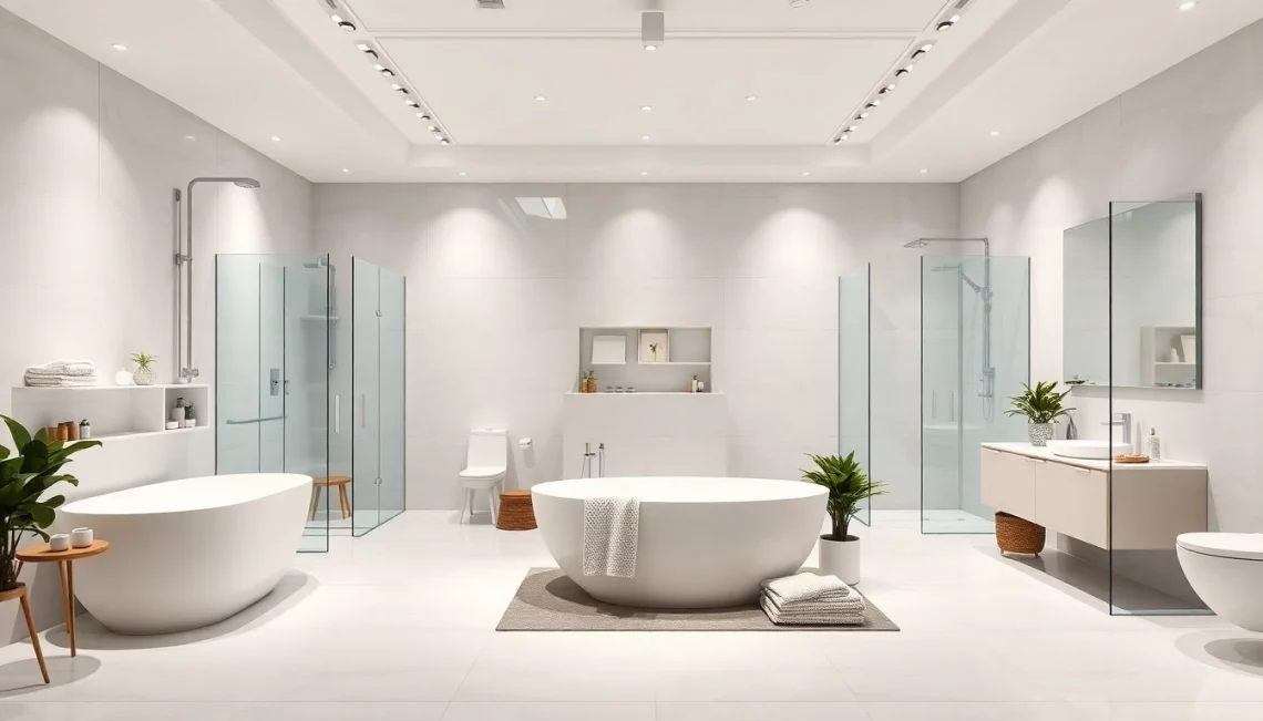 Erleben Sie die hochwertigen Produkte von sonni sanitär GmbH in einem modernen Badezimmer-Showroom.