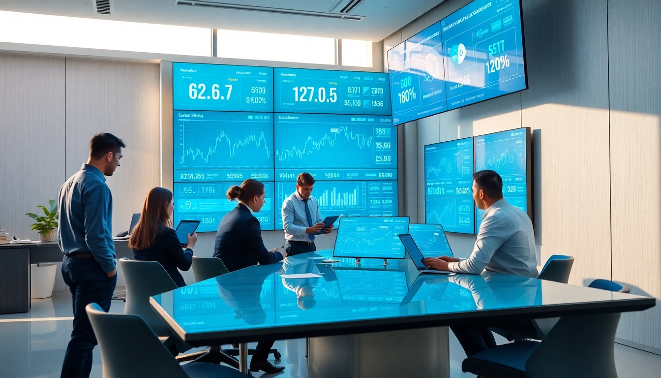 Discover top cloud mining professionals collaborating in a high-tech office.