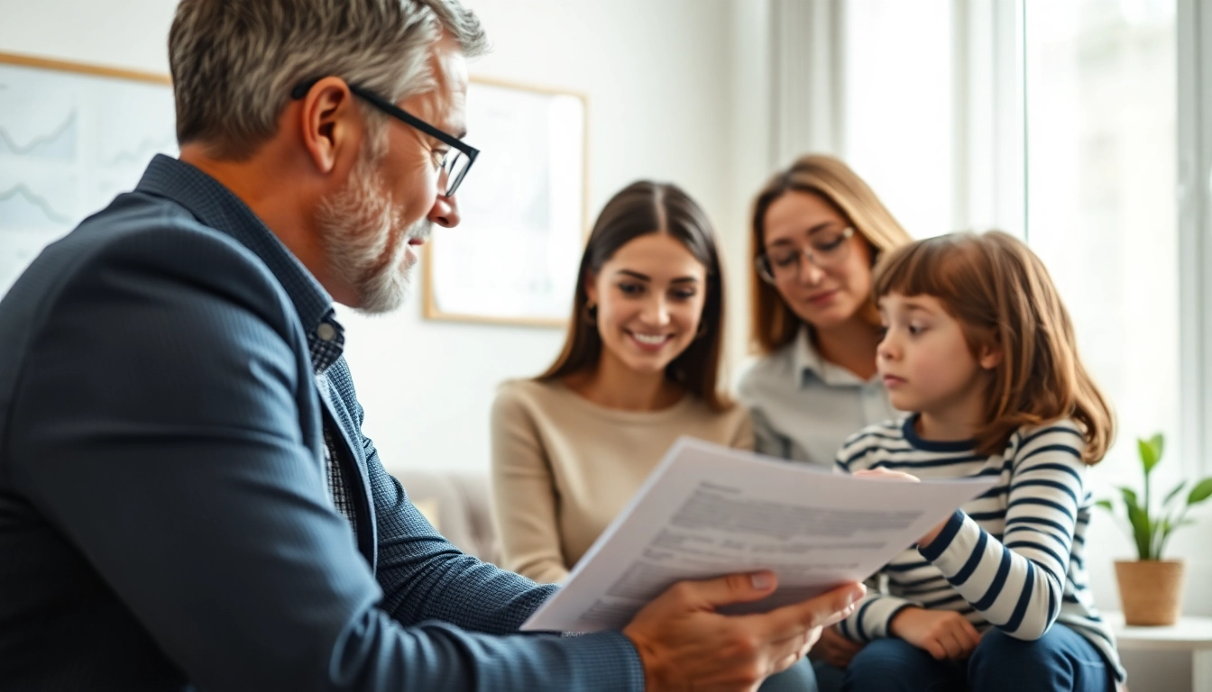 Learn about Life insurance options with a professional advisor in a welcoming office.