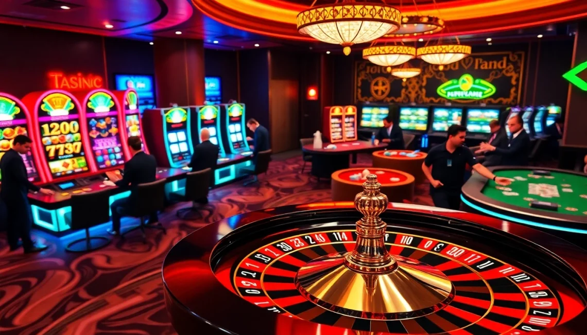 Experience the excitement of winning at https://f168.today/ with vibrant casino visuals including roulette, slots, and poker.