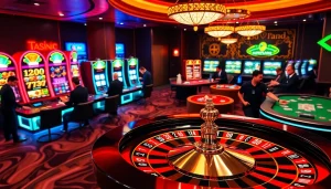 Experience the excitement of winning at https://f168.today/ with vibrant casino visuals including roulette, slots, and poker.