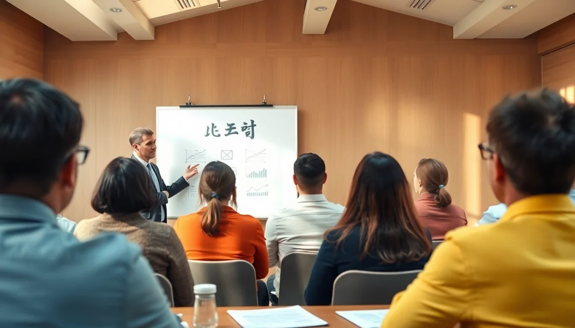 카드현금화에 대한 세미나에서 전문가가 설명하는 모습