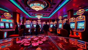 Rasakan sensasi kemenangan besar di slot dewanaga89 dengan mesin yang berwarna-warni dan pemain yang antusias.