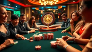 Experience thrilling poker action at https://jun88buzz.info/ with colorful chips and intense players.