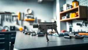 Examine the mechanical details of the wot trigger 3 position in a workshop setting.