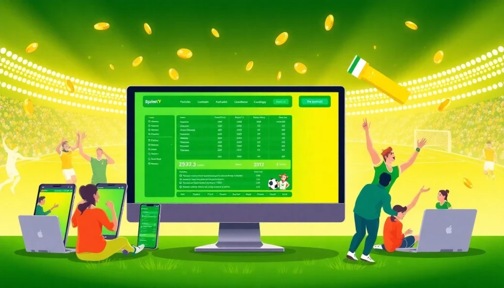 Engaged users celebrating online sports betting Saskatchewan wins on digital devices.