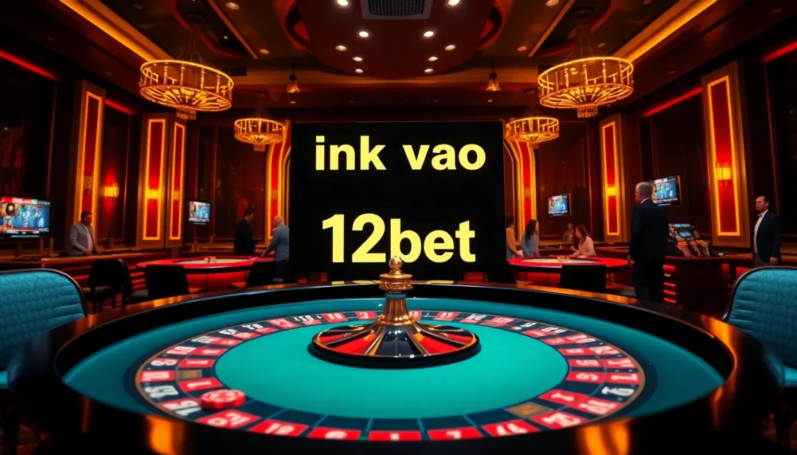 Experience the thrill of gaming with the link vao 12bet on an elegant casino table.