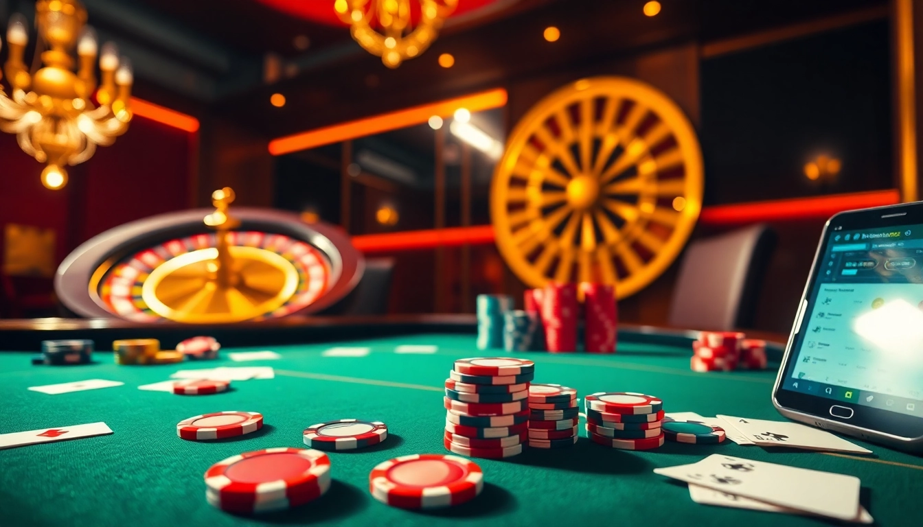 Vivez l'excitation des meilleurs casino en ligne avec des jetons de poker, des cartes et des paris en ligne en exposition.