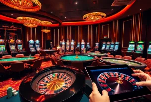 Découvrez l'excitation du casino en ligne France avec des tables vibrantes et une ambiance luxueuse.
