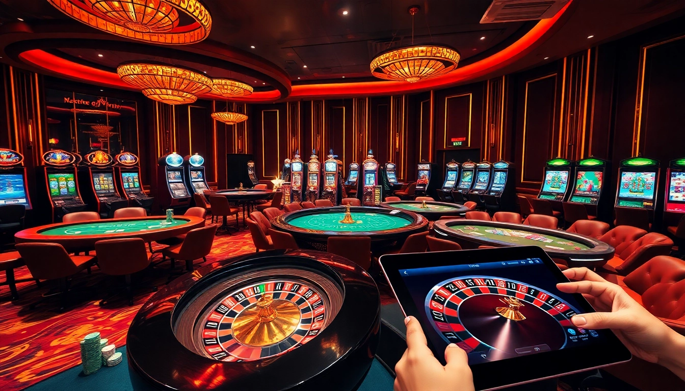 Découvrez l'excitation du casino en ligne France avec des tables vibrantes et une ambiance luxueuse.