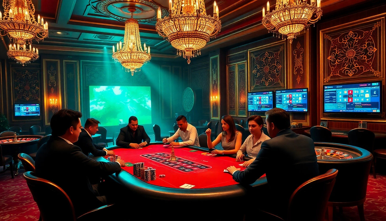 Vivez une expérience de jeu palpitante aux meilleurs casinos en ligne avec des joueurs qui stratègent à une table dynamique.