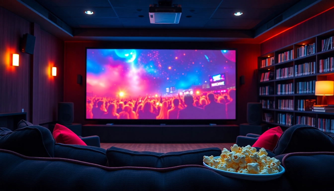 ดูหนังออนไลน์ในบรรยากาศที่อบอุ่นและมีชีวิตชีวาในโรงภาพยนตร์ที่บ้าน