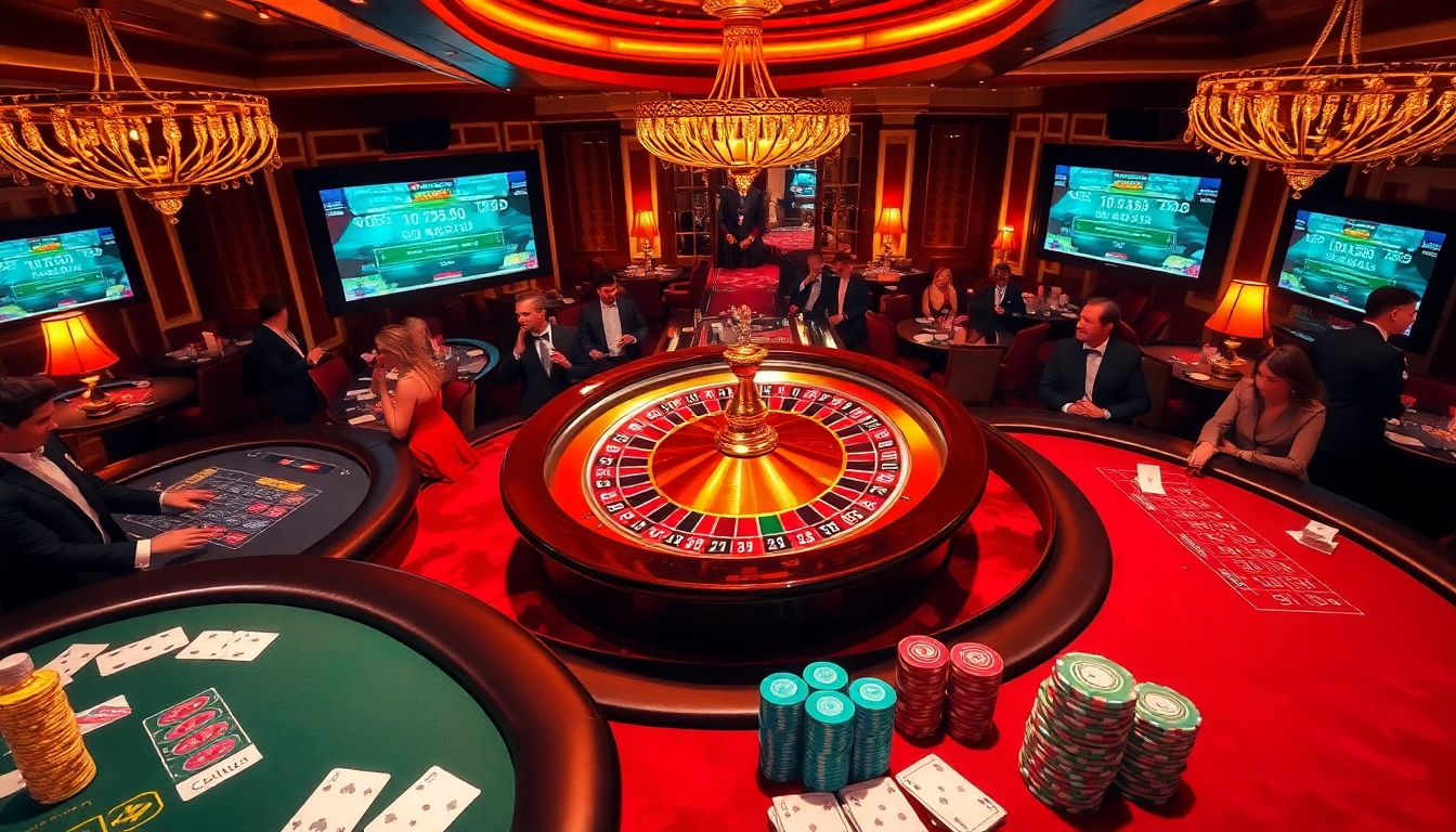 Découvrez l'élégance des meilleurs casinos en ligne avec des jeux de roulette et de poker palpitants dans un cadre luxueux.