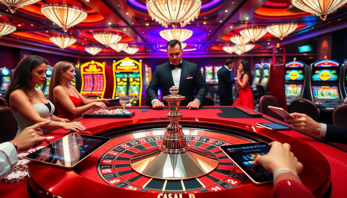 Découvrez l'excitation des meilleurs casino en ligne avec des joueurs élégants profitant d'une partie de roulette.