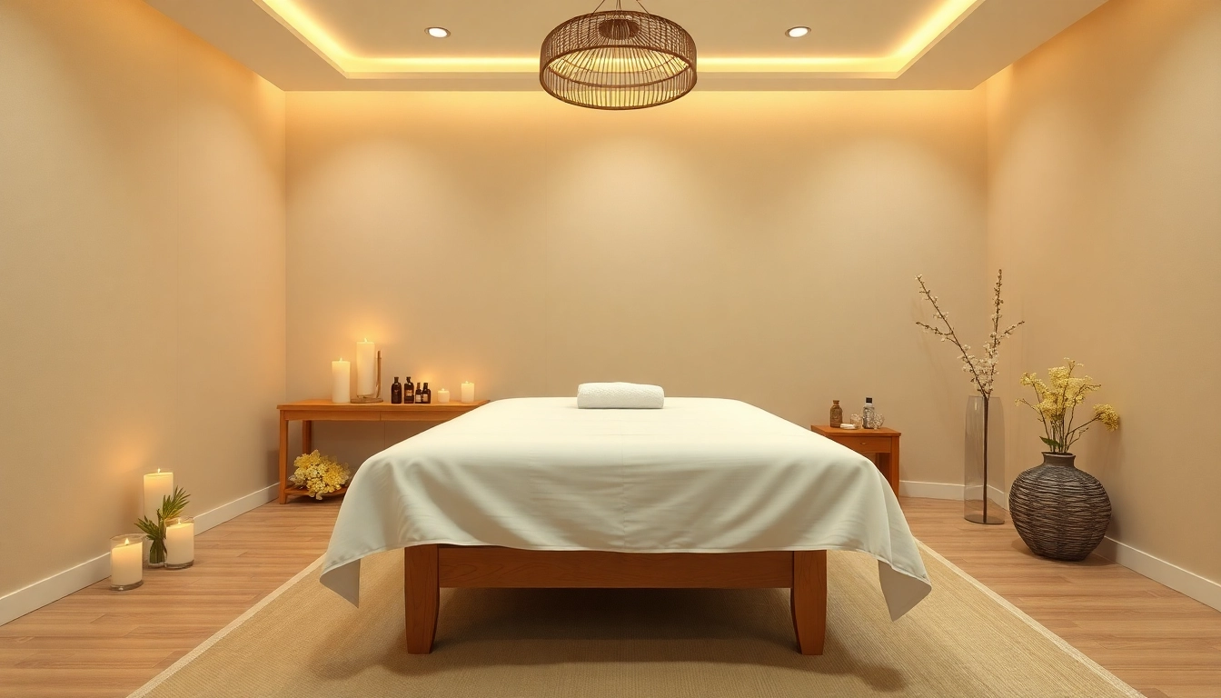 차분한 분위기와 웰빙 요소가 있는 의정부 마사지룸