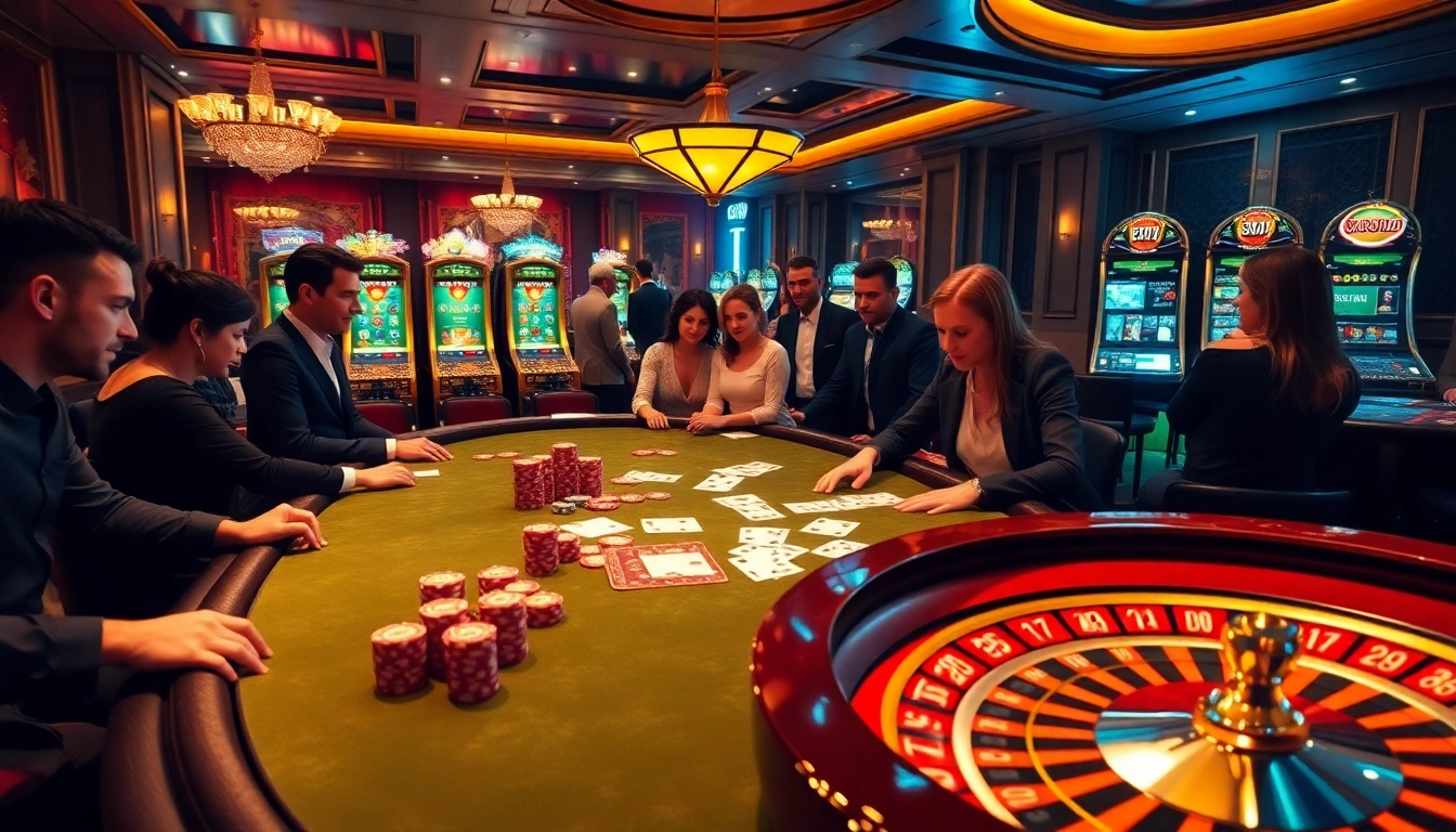 Vivez l'excitation des meilleurs casino en ligne avec des joueurs profitant d'une partie de poker haut de gamme.