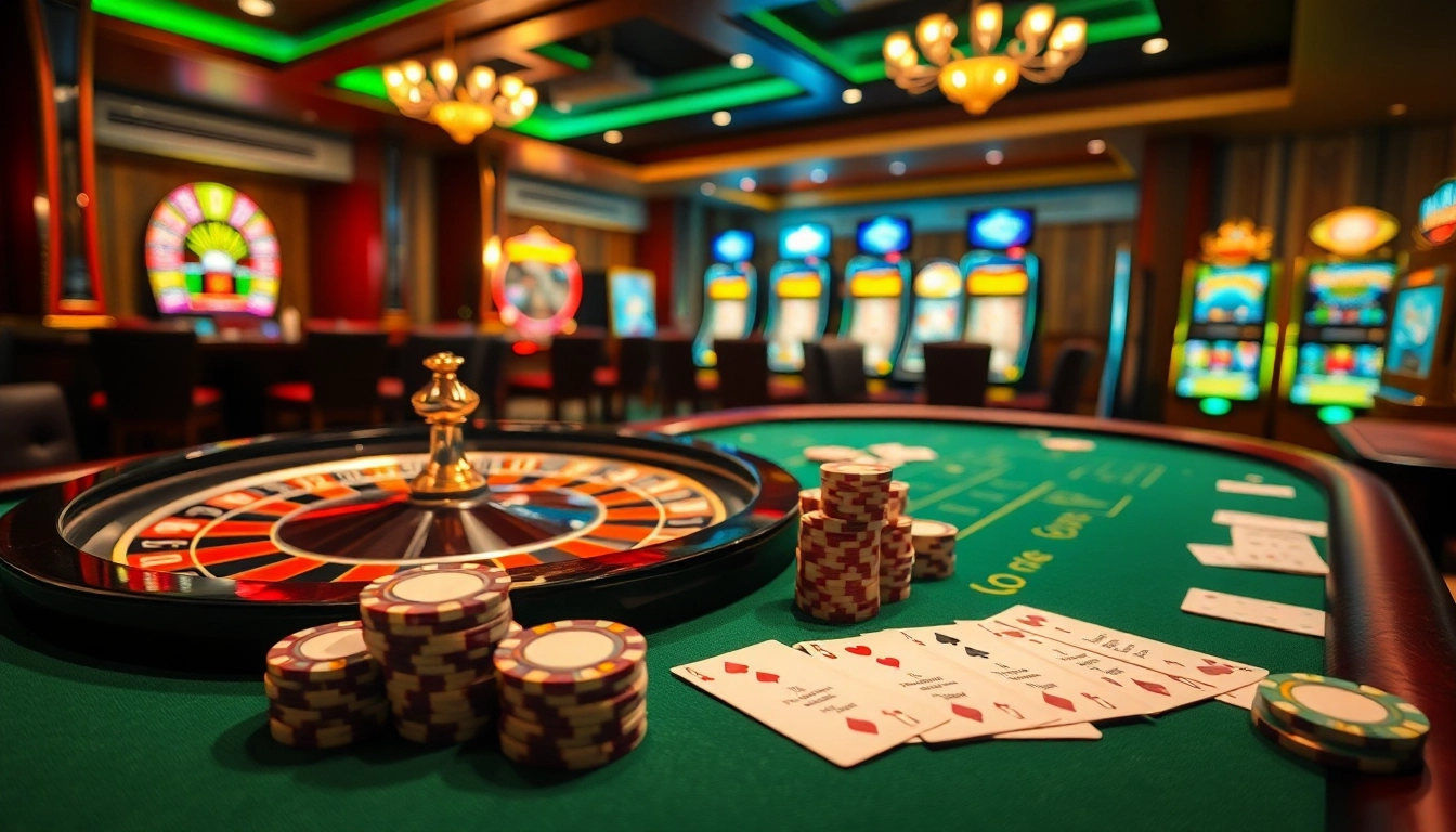 Ressentez l'excitation des meilleurs casino en ligne avec des machines à sous vibrantes, des roues de roulette et des tables de poker.